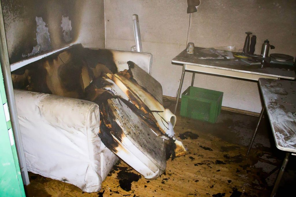Zimmerbrand Asylbewerberunterkunft